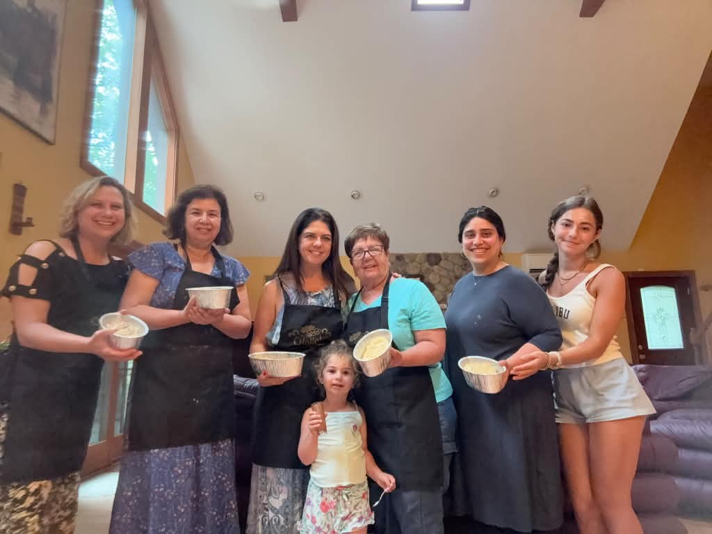 Challah baking with community members